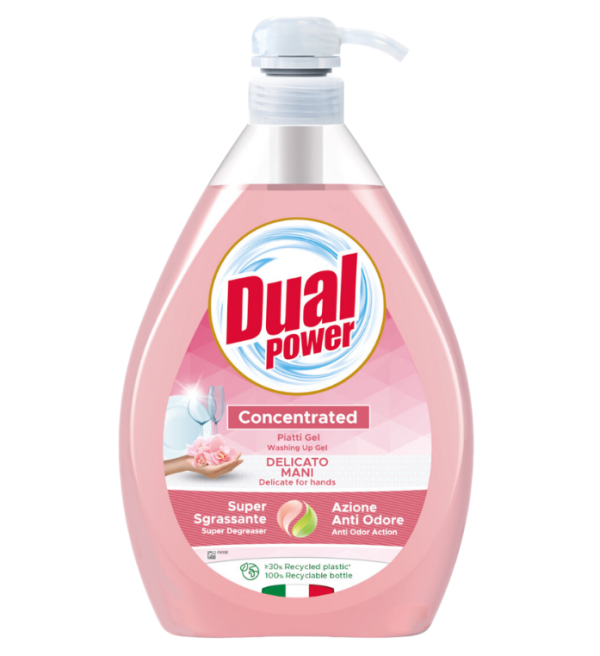 Средство для мытья посуды Dual Power Нежные руки 1л