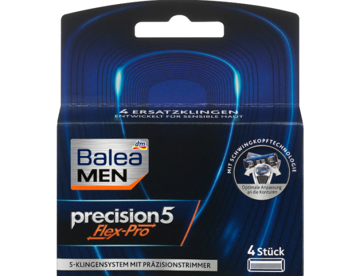 Змінні картриджі Balea Precision5 Flex-Pro – 4 шт в упаковці