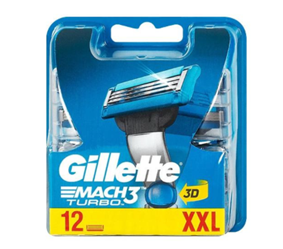 Змінні касети для гоління Gillette Mach3 Turbo 12шт