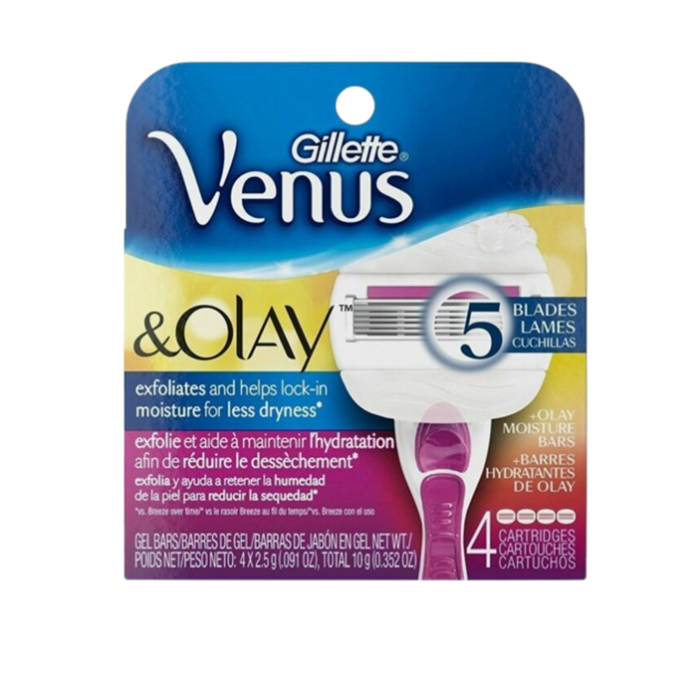Змінні касети Gillette Venus Olay 4шт в упаковці